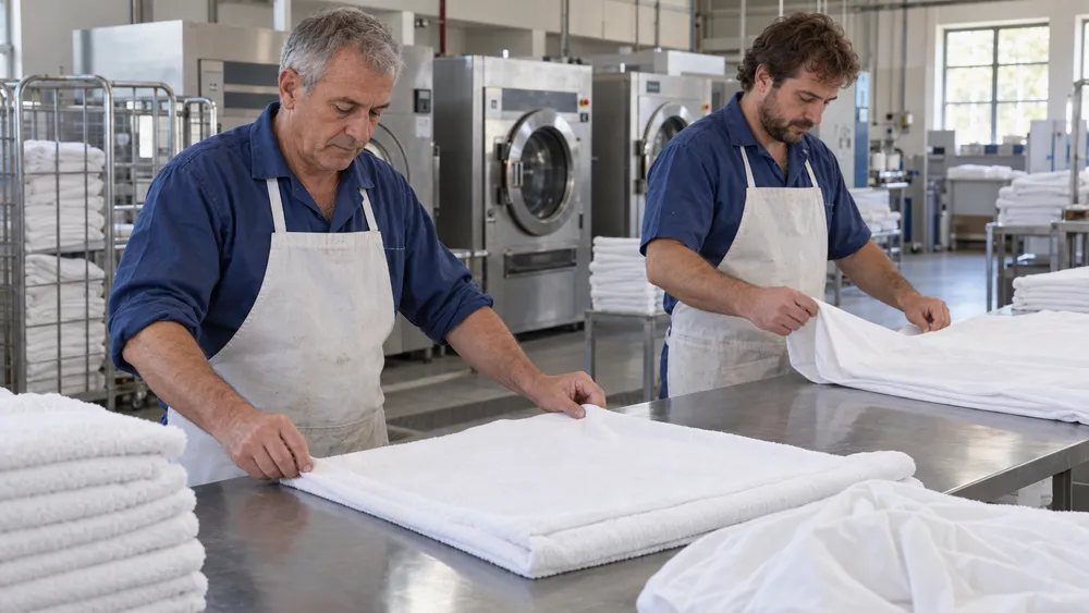 Immagine illustrativa di attività in una lavanderia industriale